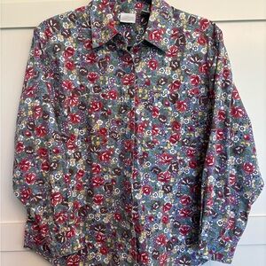 Vintage Cotton Floral button up